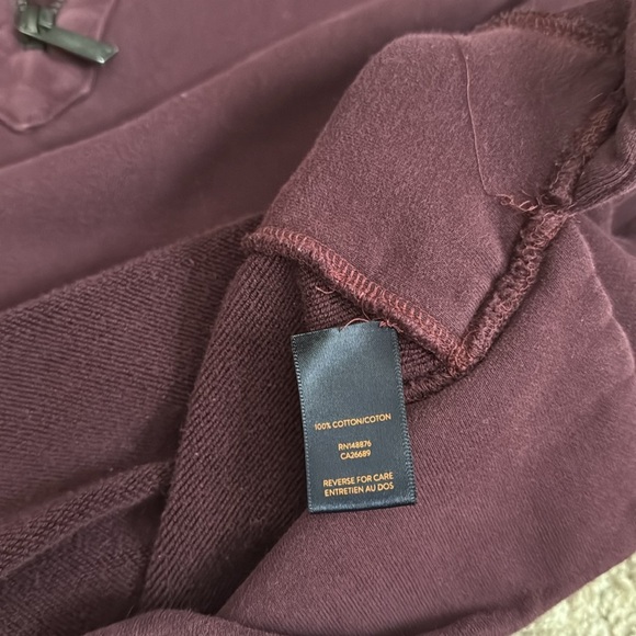 GoodMan Brand - Quarter Zip Split Tail Mock Sweatshirt - Size Medium - Purple - Picture 10 of 10